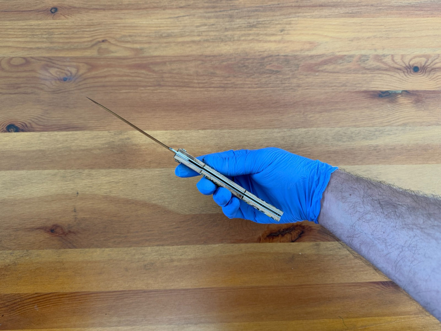 4.3" Arabian Style Spanish Navaja with Ratchet Pocket Knife Maple Wood Handle