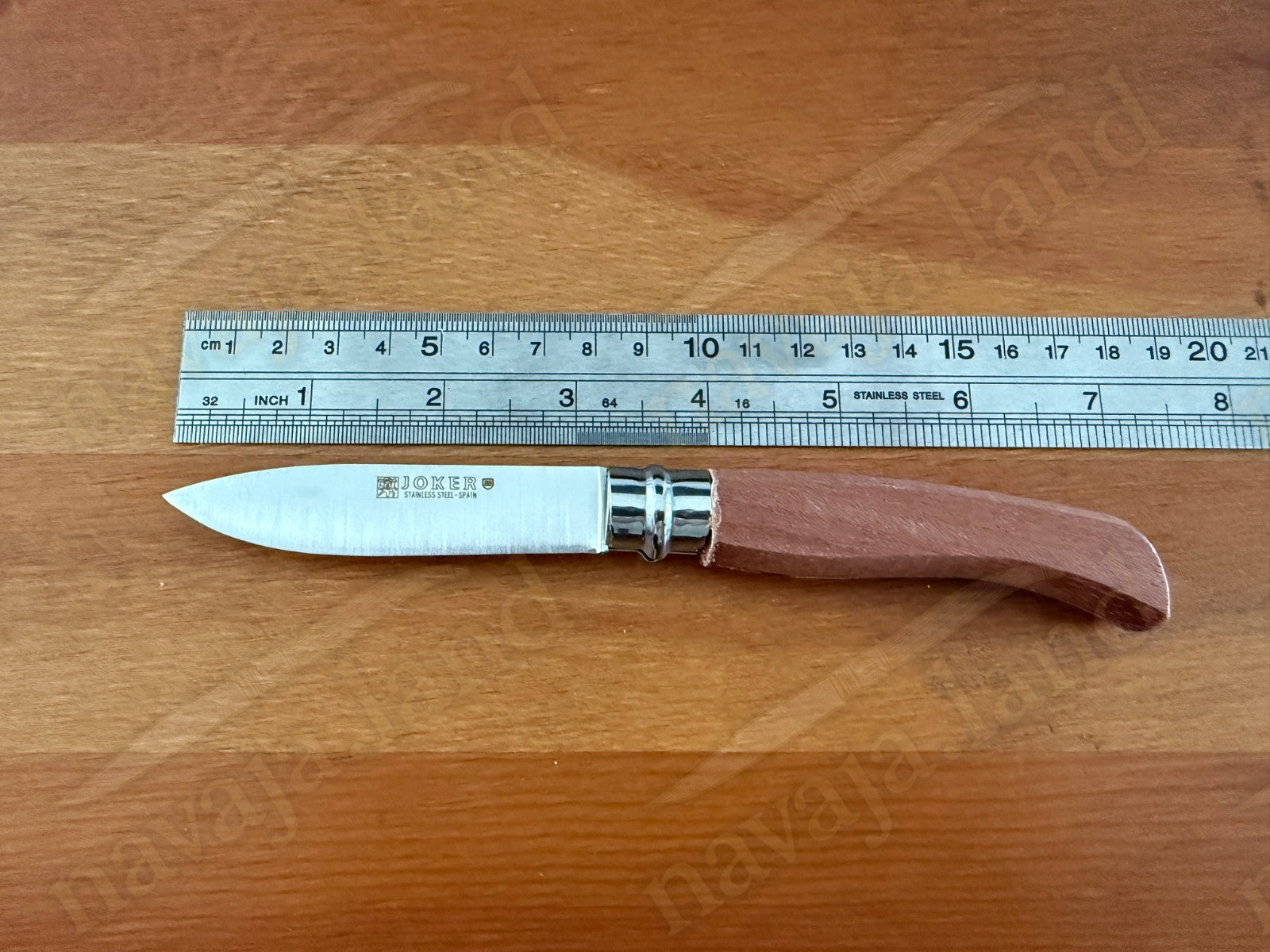 Bubinga Wood Handle Folding Knife – 8 cm (3.15 in) Blade with Viroblock Lock