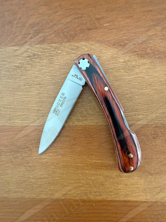 2.95” Joker Bretón Camping Folding Knife (Red Wood Handle) Handmade in Spain
