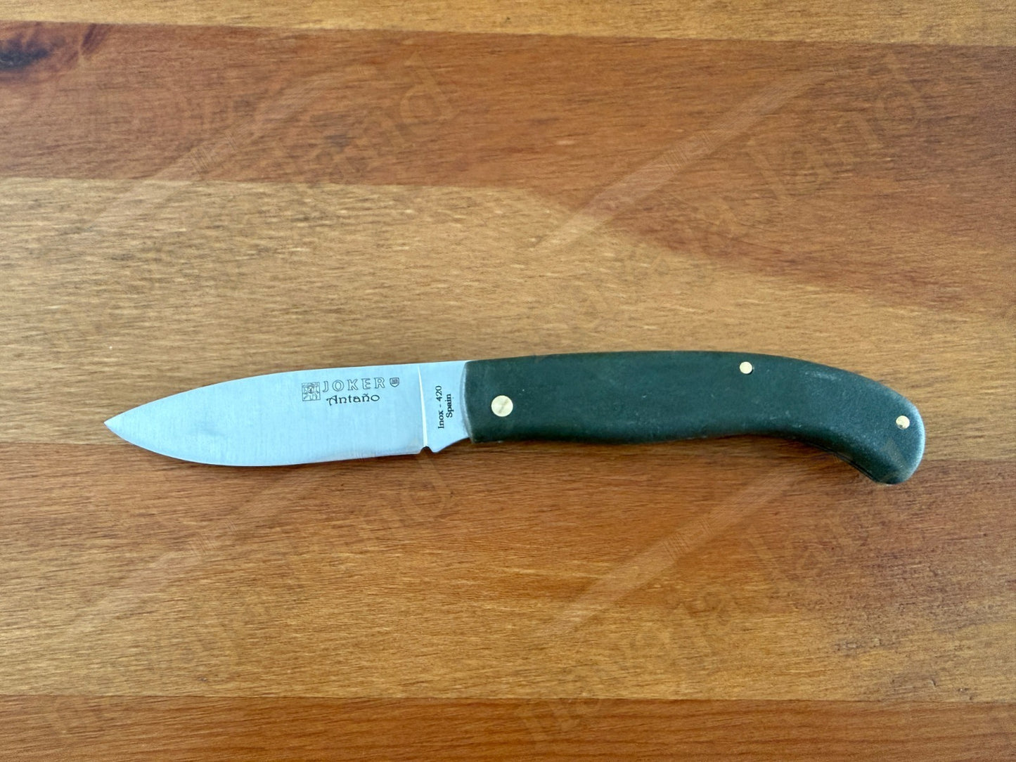 Joker Antaño Pocket Knife 3.15” 420 Steel Blade Green Fiber Handle From Spain