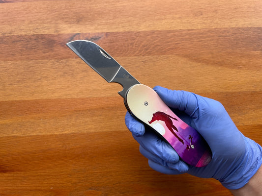 3.14 in. Navaja Skate Board Pocket Knife Bottle Opener Liner Lock From Spain