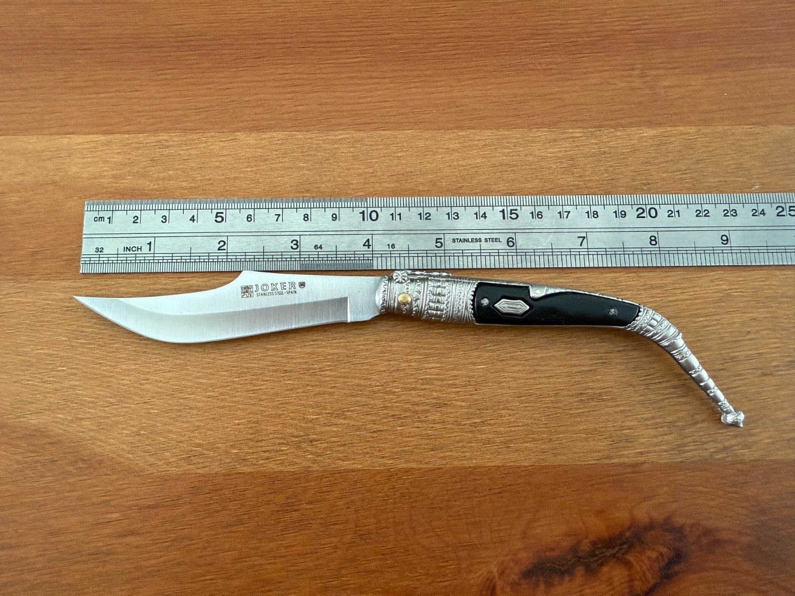 3.9” Albacete Navaja Joker Sevillana Knife Zamak Handle Handmade Slipjoint Spain