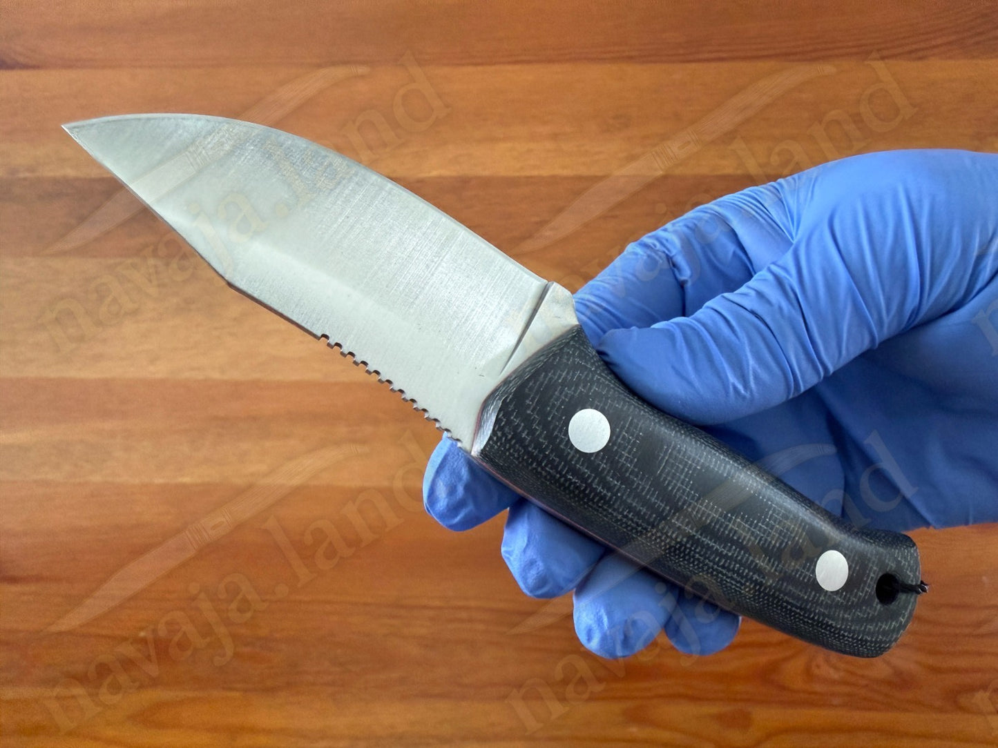 Joker Erizo TS1 Survival Knife – 2.95” Böhler N695 Blade | Black Micarta Handle