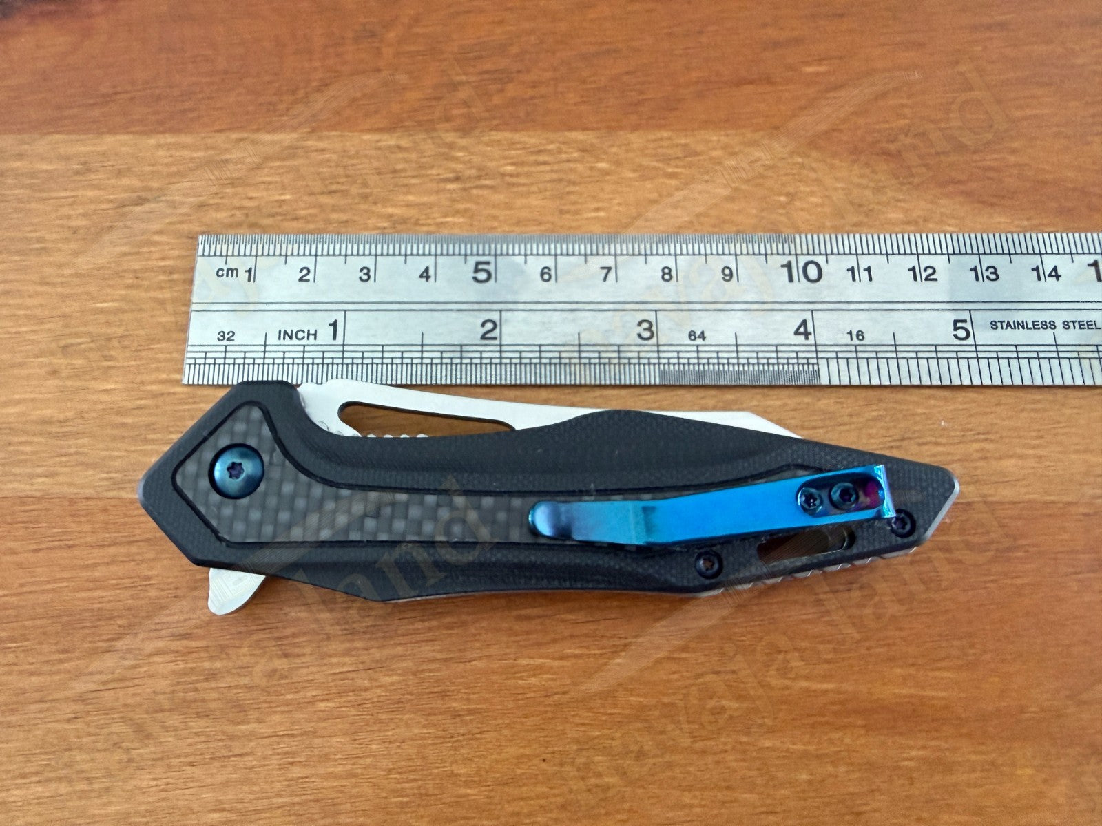 Folding Knife Carbon Fiber & G10 Handle - D2 Steel - 3.1" Blade Presentation Box