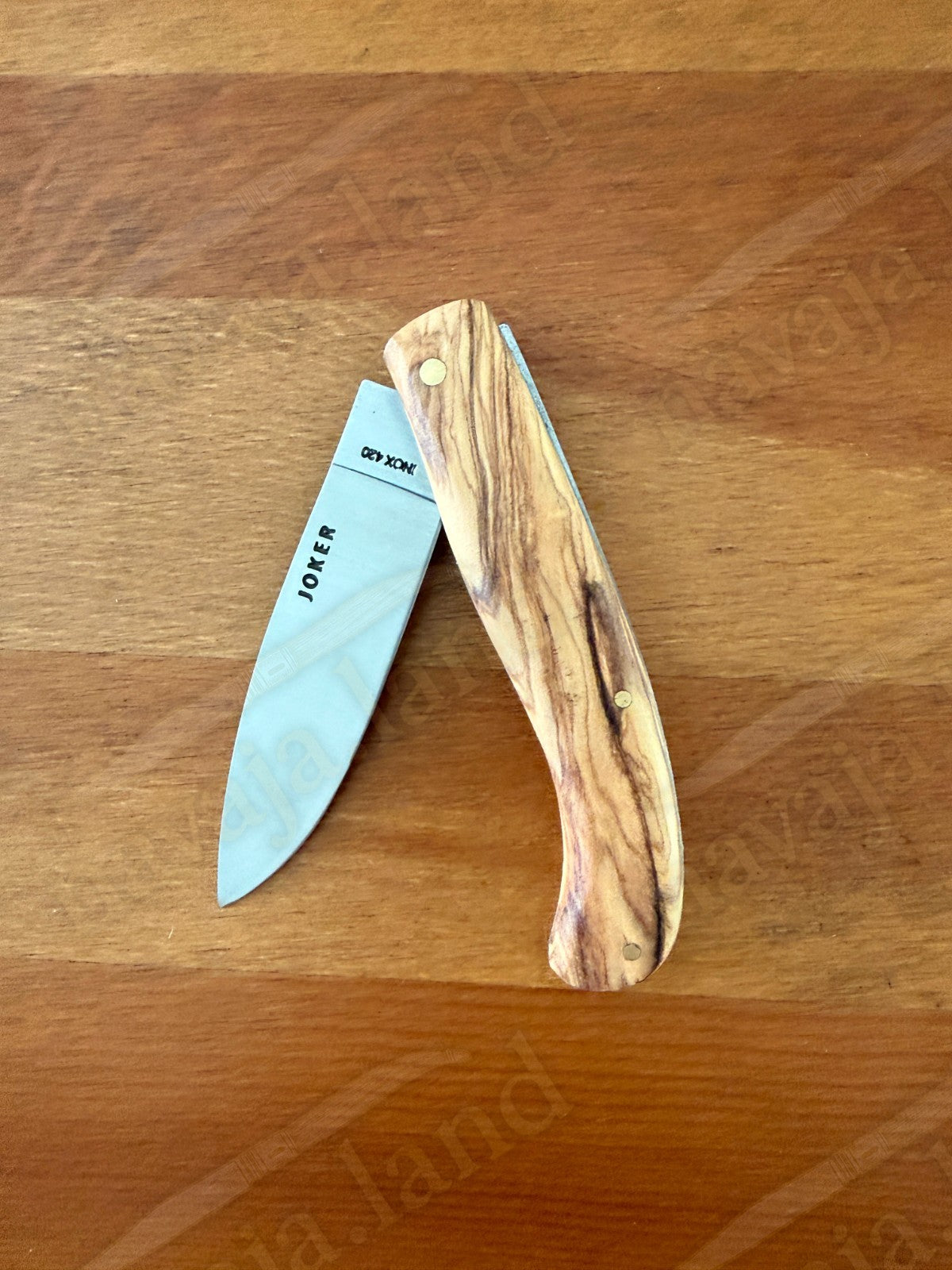3.54” Joker Slipjoint Folding Pocket Knife (Olive Wood Handle) Handmade in Spain