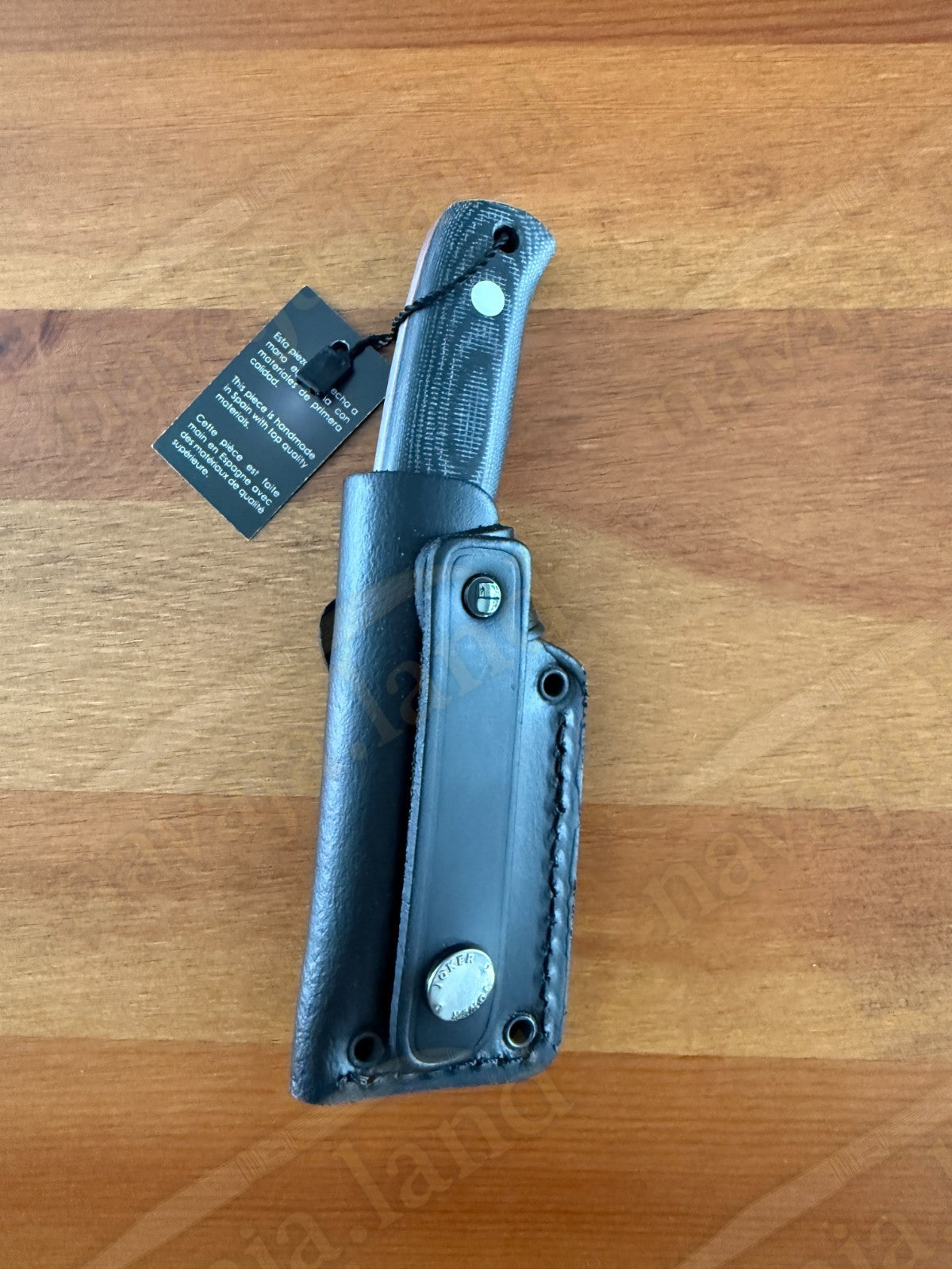Joker Erizo TS1 Survival Knife – 2.95” Böhler N695 Blade | Black Micarta Handle