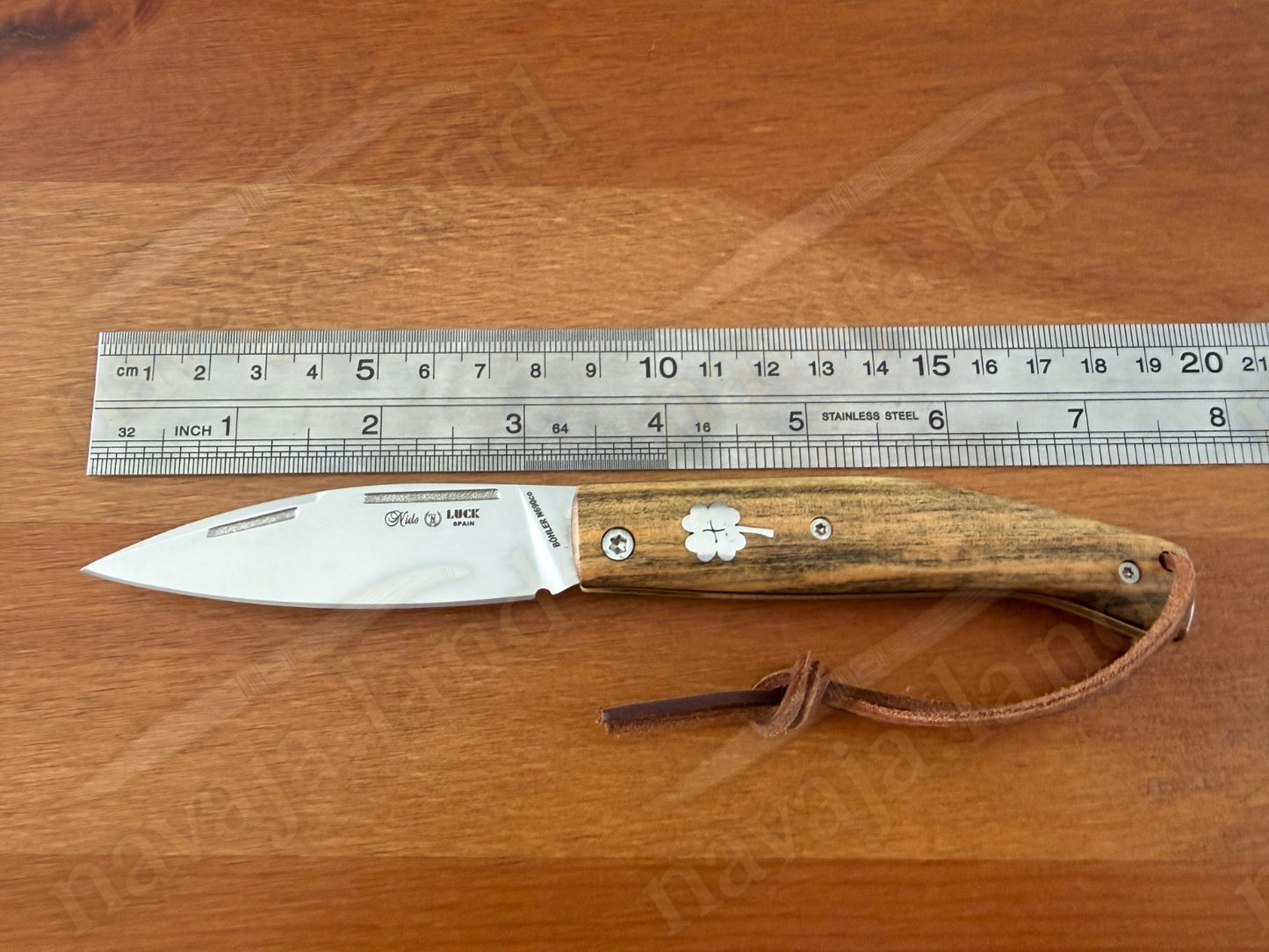 Miguel Nieto🍀LUCK Spanish Folding Knife Böhler N690Co Steel Pistachio Wood