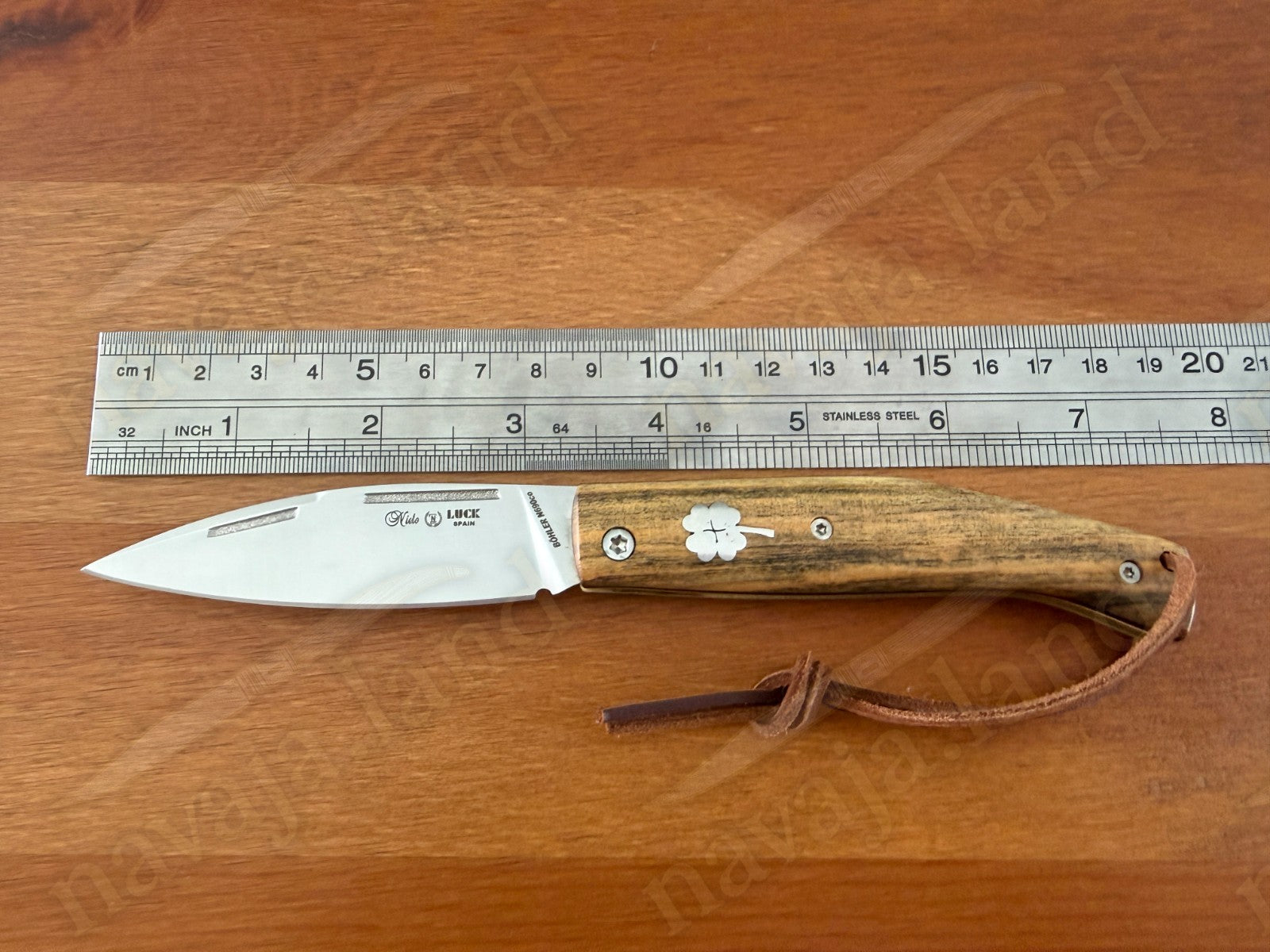 Miguel Nieto🍀LUCK Spanish Folding Knife Böhler N690Co Steel Pistachio Wood