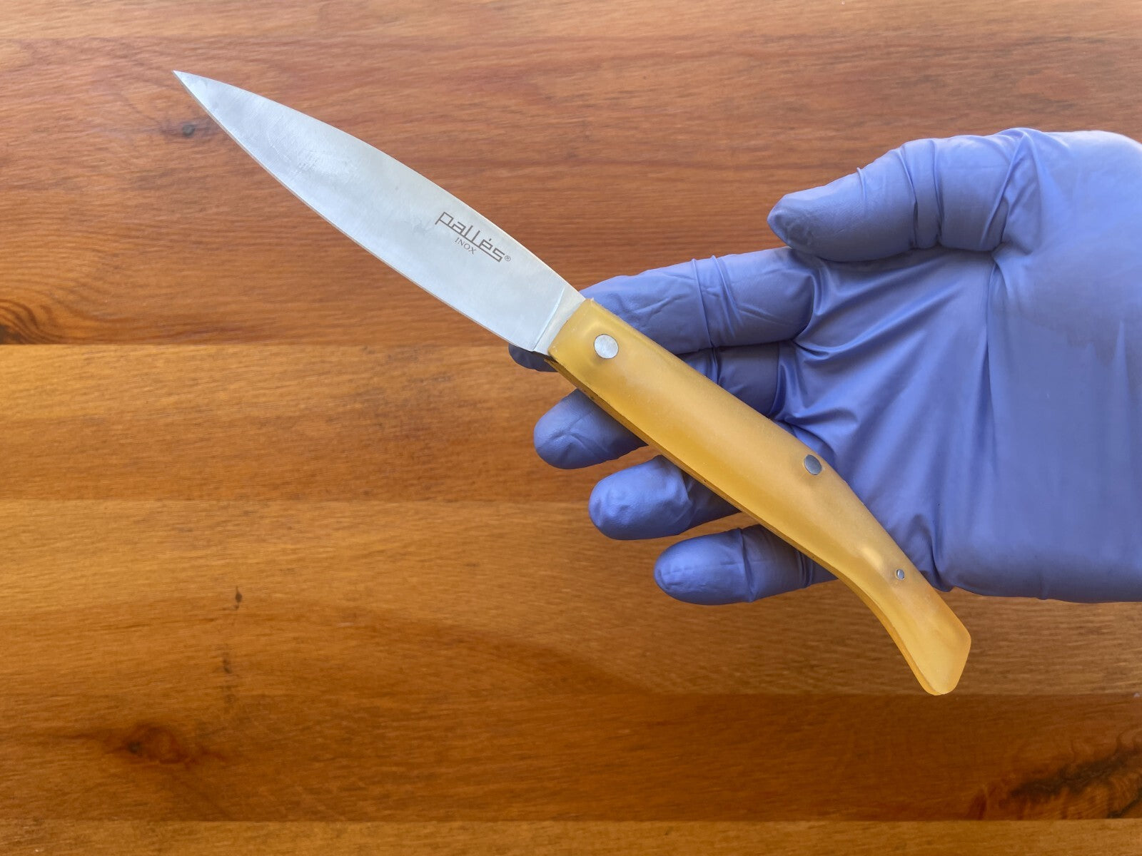 3.93" Pallés Inox Navaja Pocket Knife Stainless Steel Blade ABS Handle Slipjoint