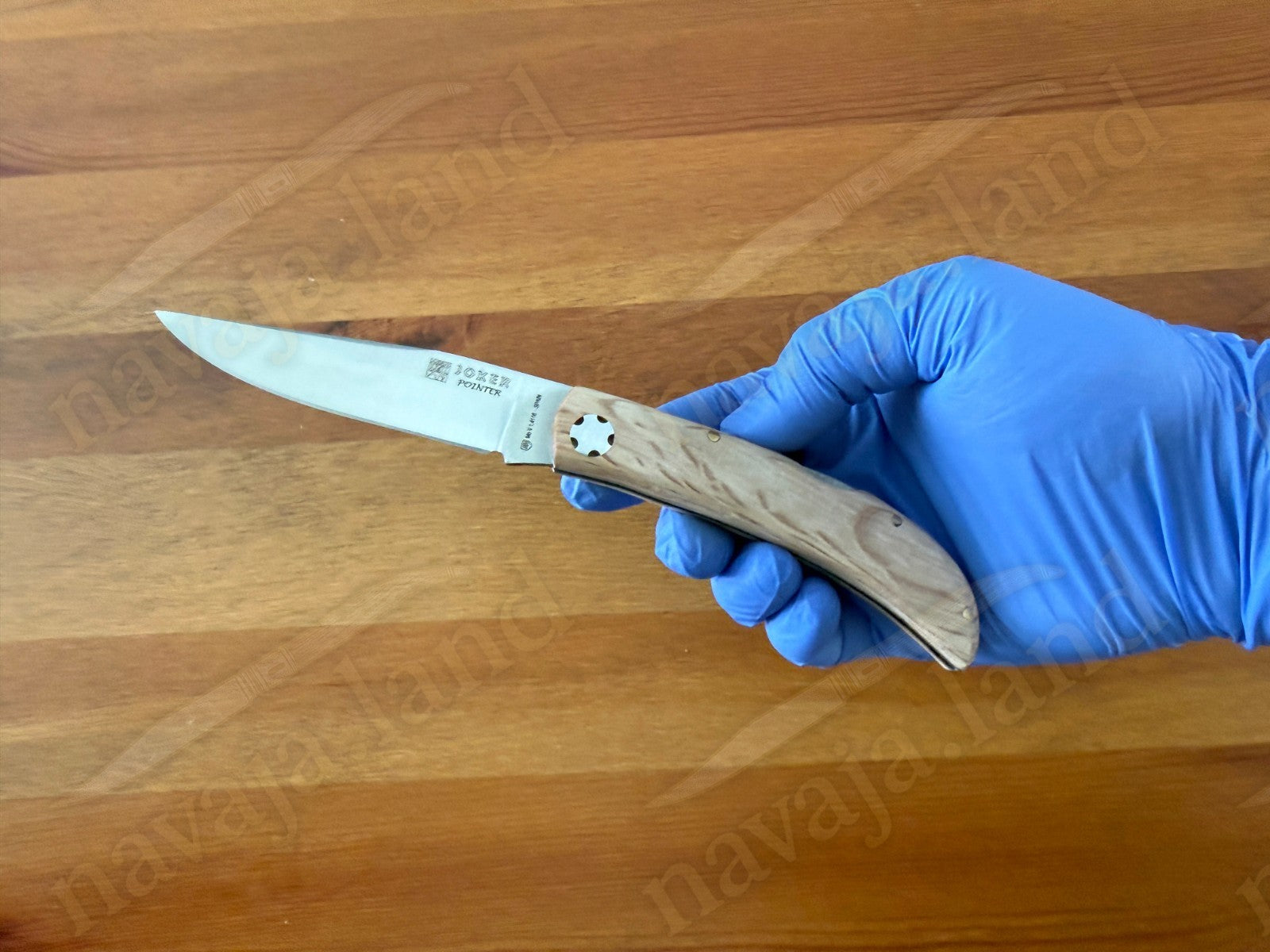 3.54” Joker Pointer Camping Folding Knife (Holm Oak Wood Handle) Made in Spain
