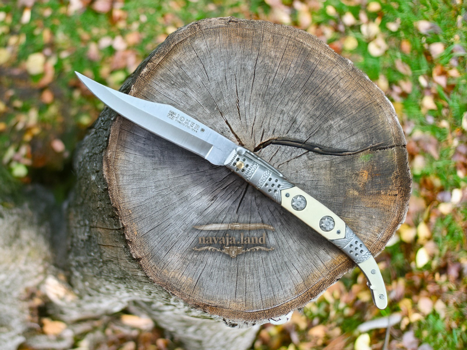 Spanish Navaja Joker Arabian Style 3.9" 420 Steel Zamak Handle Handmade in Spain