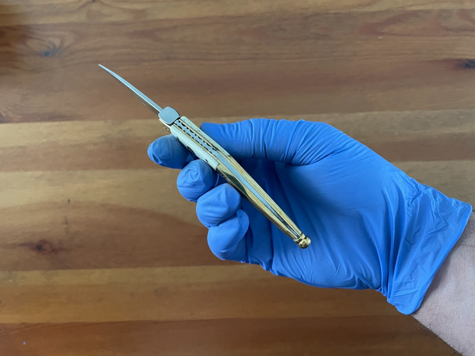 3.2" 420 Steel Navaja Tramuntana Empordanesa Brass Ferrules & Polished Bone