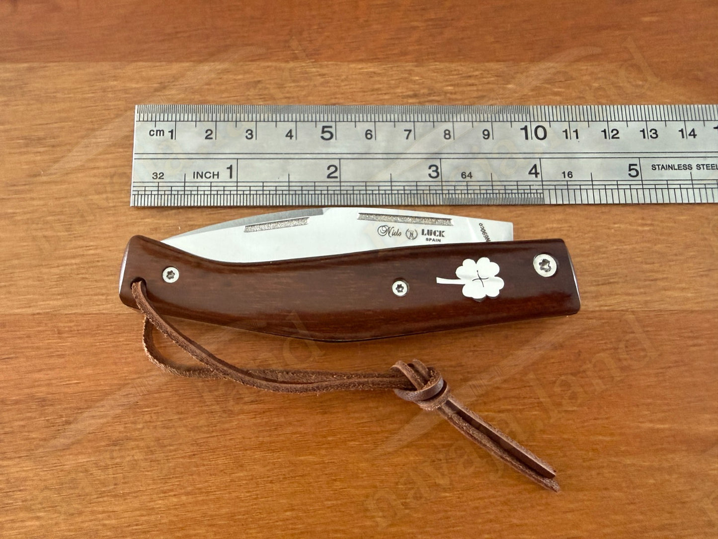 Miguel Nieto🍀LUCK Spanish Folding Knife Böhler N690Co Steel Walnut Wood Handle