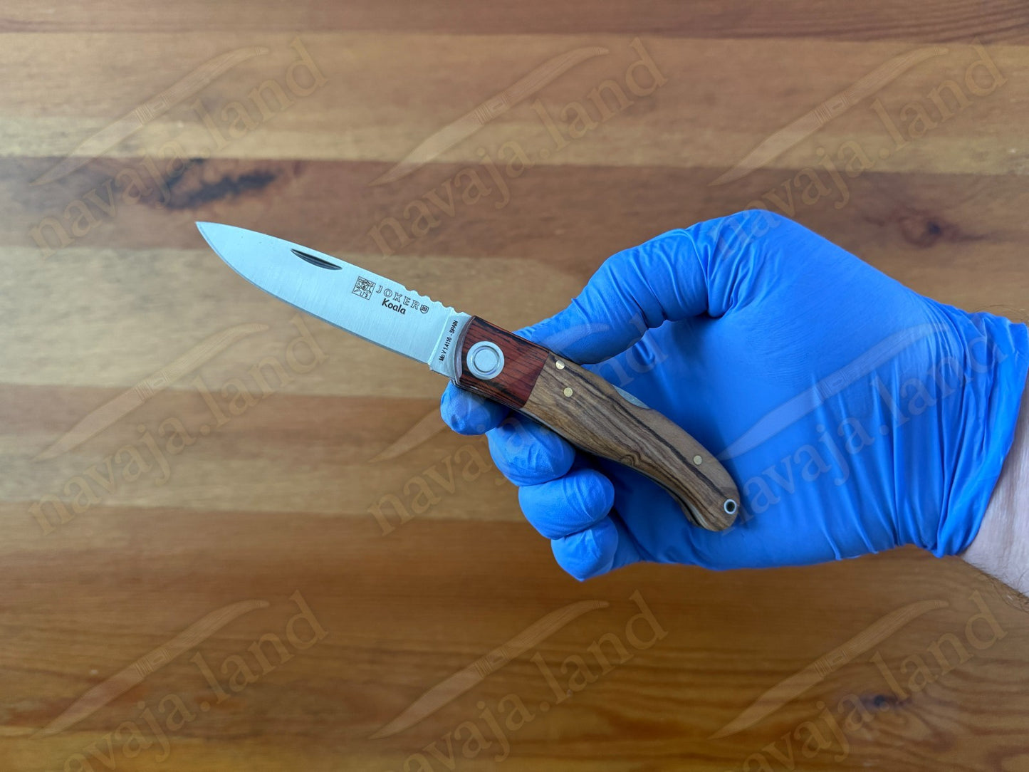 Joker Koala Pocket Knife 2.75” MOVA Blade Olive Wood & Rosewood Handle