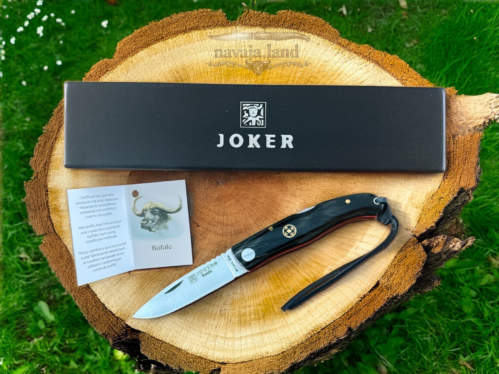 2.8” Joker Ibérica Folding Knife Buffalo Horn Handle MOVA 1.4116 Stainless Steel