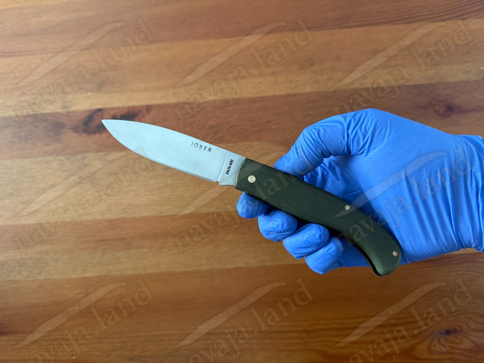 Joker Antaño Pocket Knife 3.54” 420 Steel Blade Green Fiber Handle From Spain