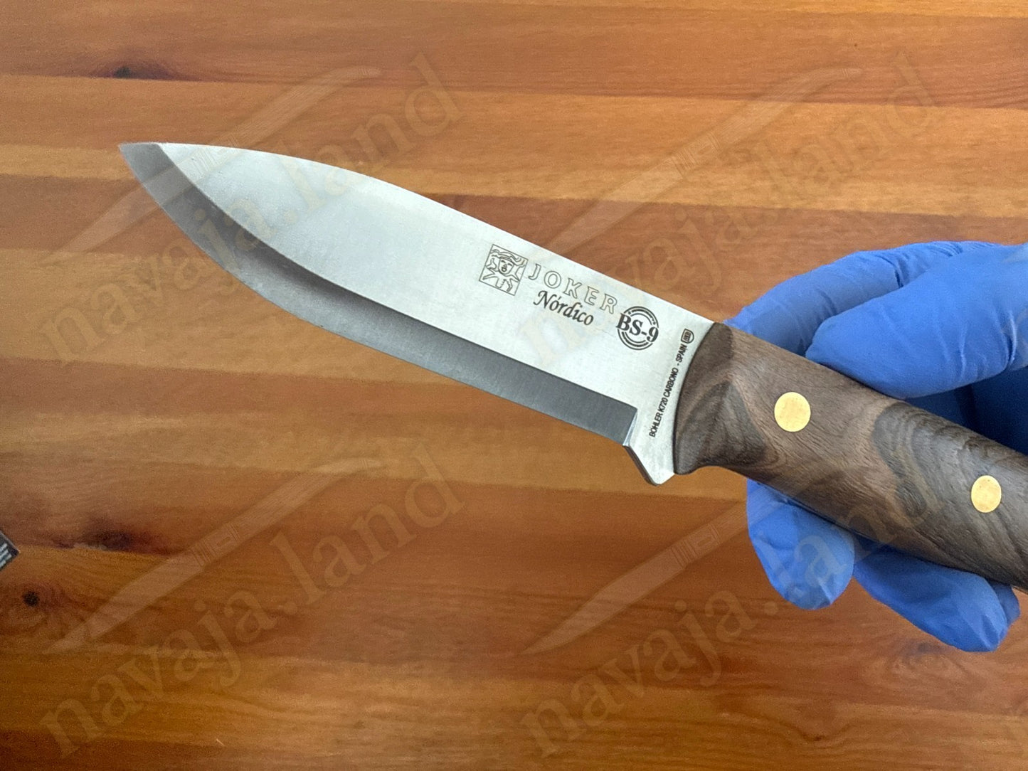 Joker Nordico Bushcraft Fixed Knife 3.9" Böhler K720 Carbon Steel Walnut Handle