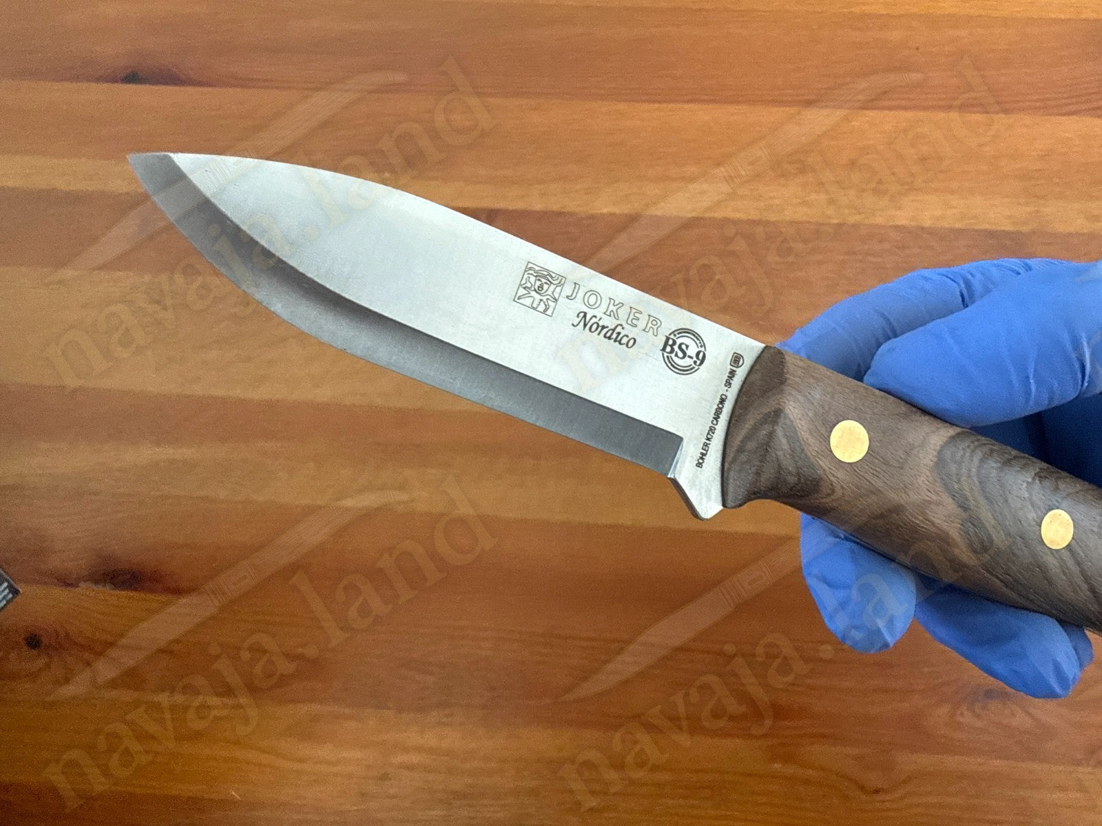 Joker Nordico Bushcraft Fixed Knife 3.9" Böhler K720 Carbon Steel Walnut Handle