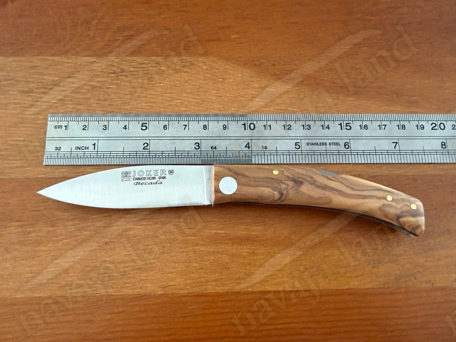 Joker BECADA Knife – 3.15” Sandvik 14C28N Blade | Olive Wood | Lockback - Spain