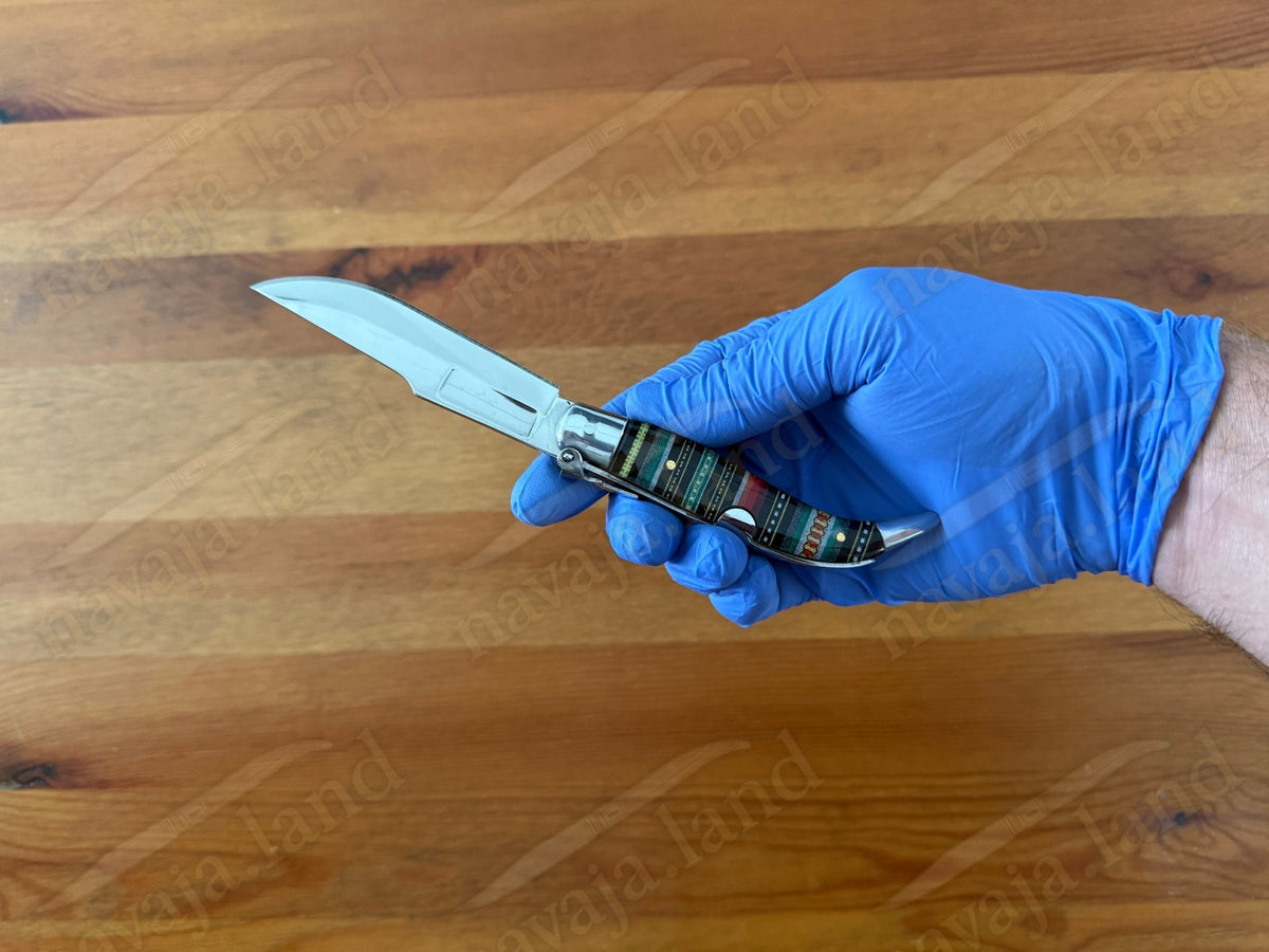 3.2” Spanish Classic Navaja Teja Albacete Style Pocket Knife Plastic Scales