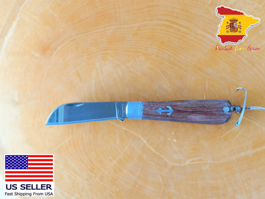 3.14" Sailor Pocket Knife Parrot Tip Wood Handle Ships from USA Made in Spain