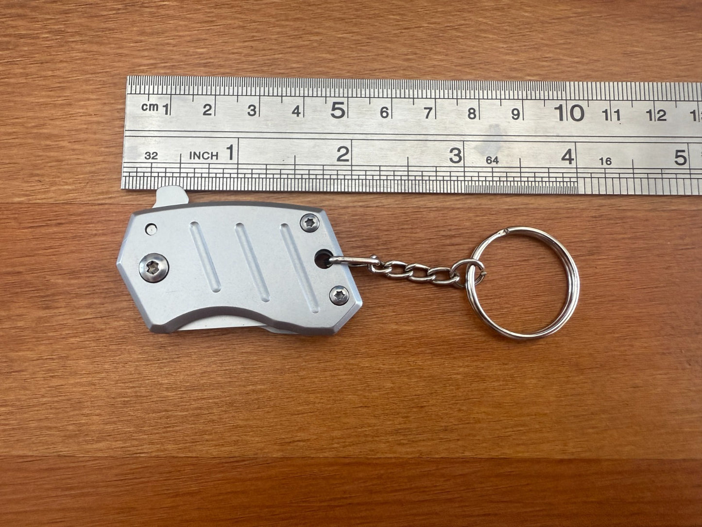 Keychain Mini Folding Knife 1.2" Stainless Steel Tanto Blade Liner Lock