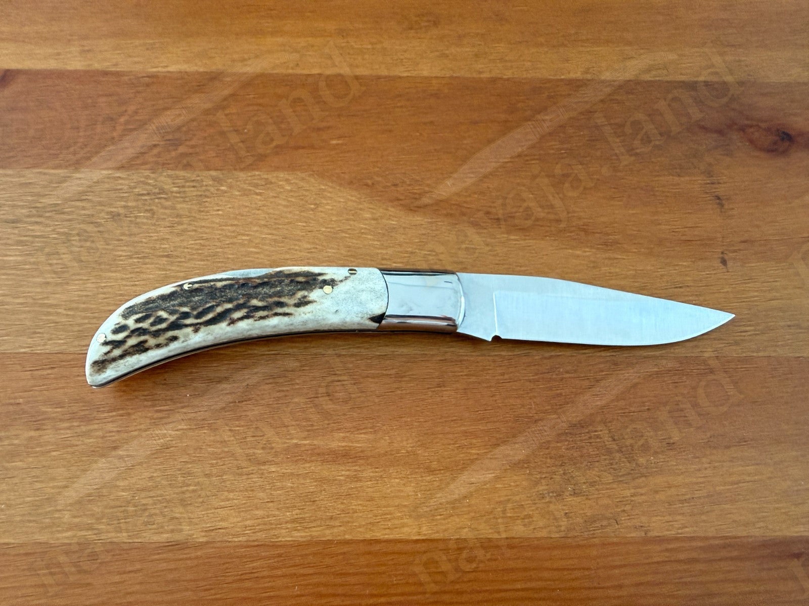 3.54” Joker Pointer Camping Folding Knife (Deer Antler Handle) Handmade in Spain