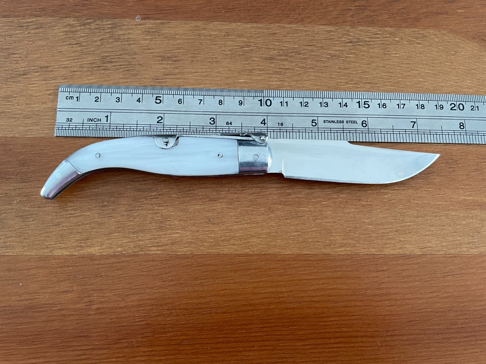 3.3" Spanish Navaja Pocket Knife Celluloid Scales Handcrafted High Quality