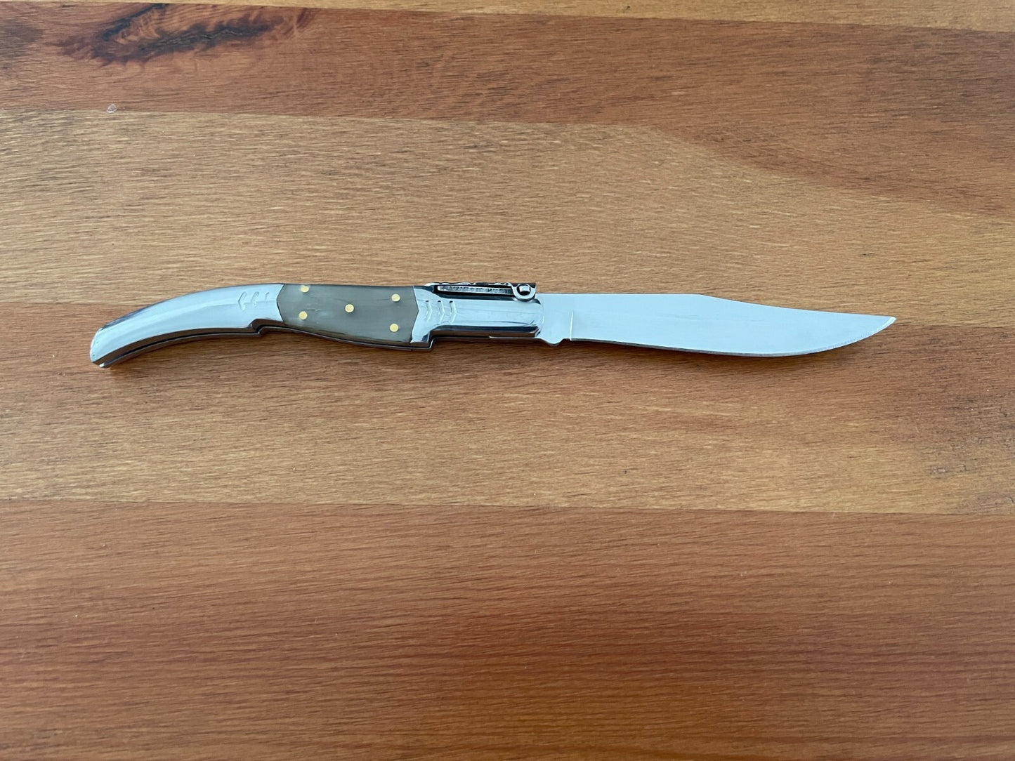 3.8” Arabian Folding Pocket Knife Bull Horn Scales from Spain - US Seller