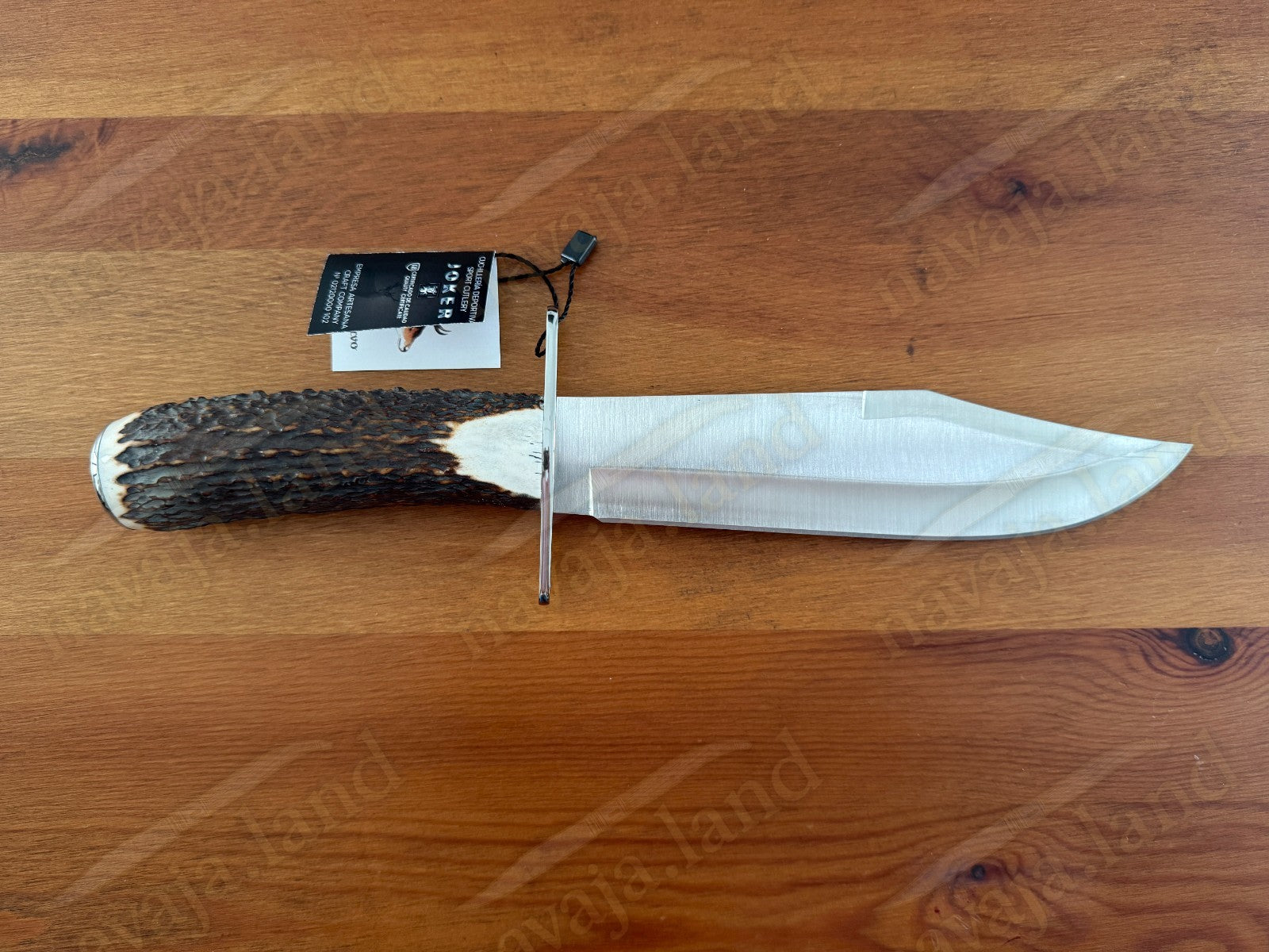 Joker Bowie 20 Hunting Knife – 7.87” MOVA Blade | Deer Antler Handle | Sheath