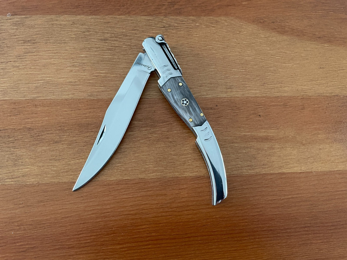 3.8” Arabian Folding Pocket Knife Bull Horn Scales from Spain - US Seller