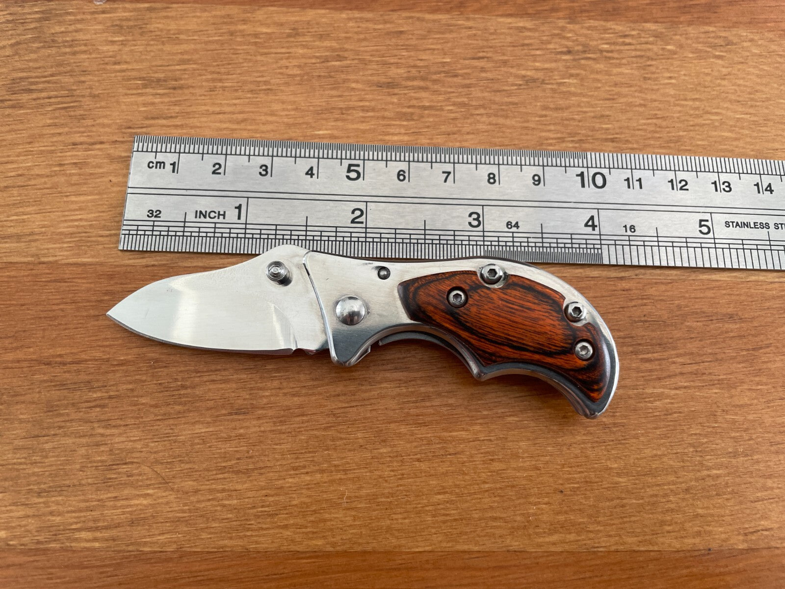 1.7" Cute Navaja Small Pocket Knife Stainless AISI 420 Stamina Wood Scales