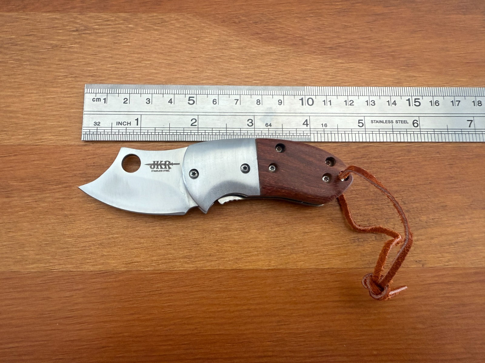 1.8" Blade Navaja Small Pocket Knife Stainless Wood Scales Liner Lock - Spain