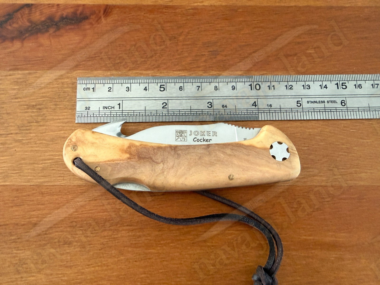Joker Cocker Hunting Skinning Folding Knife 3.54” MOVA Blade Olive Wood Handle