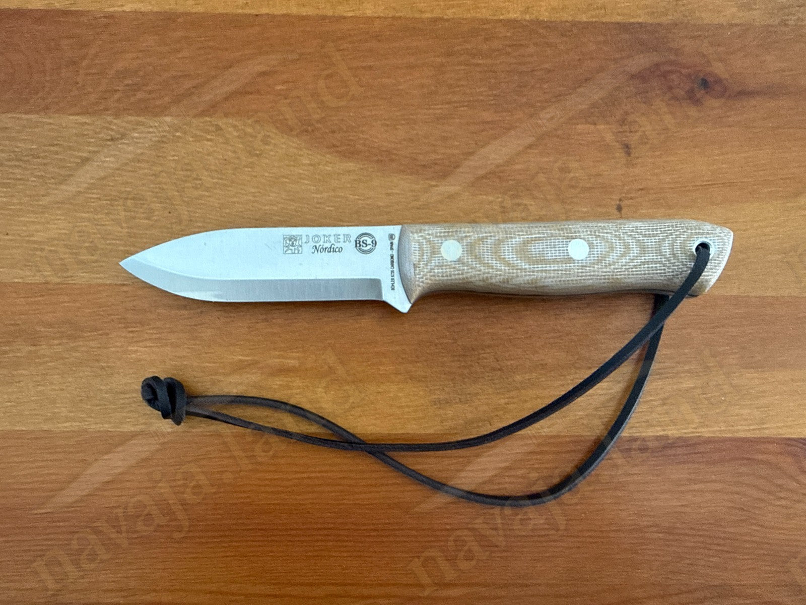 Joker BS9 Nórdico Bushcraft Knife – Micarta Handle + Firesteel – Made in Spain
