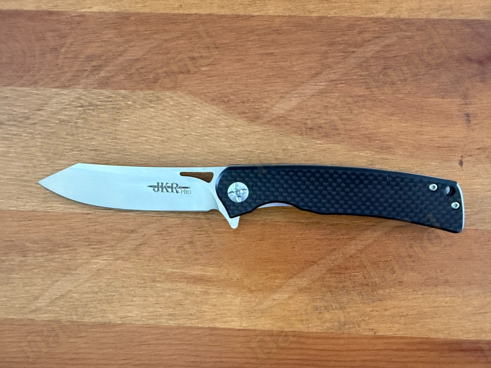 Folding Knife Carbon Fiber & G10 Handle - D2 Steel - 3.5" Blade Presentation Box