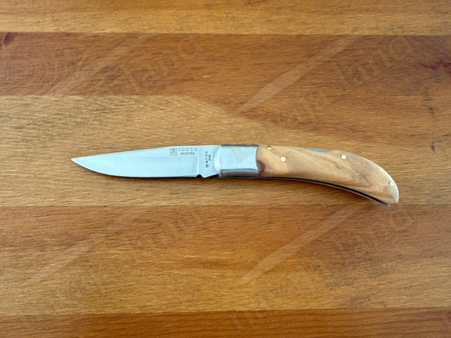 2.9” Joker Pointer Camping Folding Knife (Olive Wood Handle) Handmade in Spain