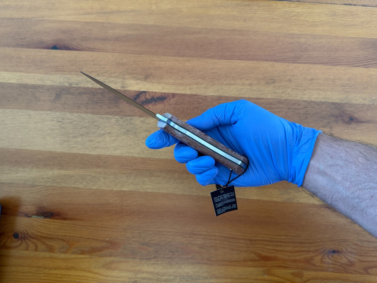 Joker Pantera Bushcraft Knife Brown Micarta Handle Black Sheath Lanyard Hole