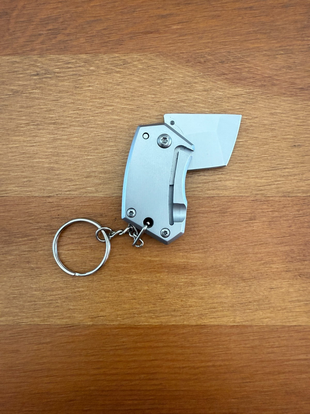 Keychain Mini Folding Knife 1.2" Stainless Steel Tanto Blade Liner Lock