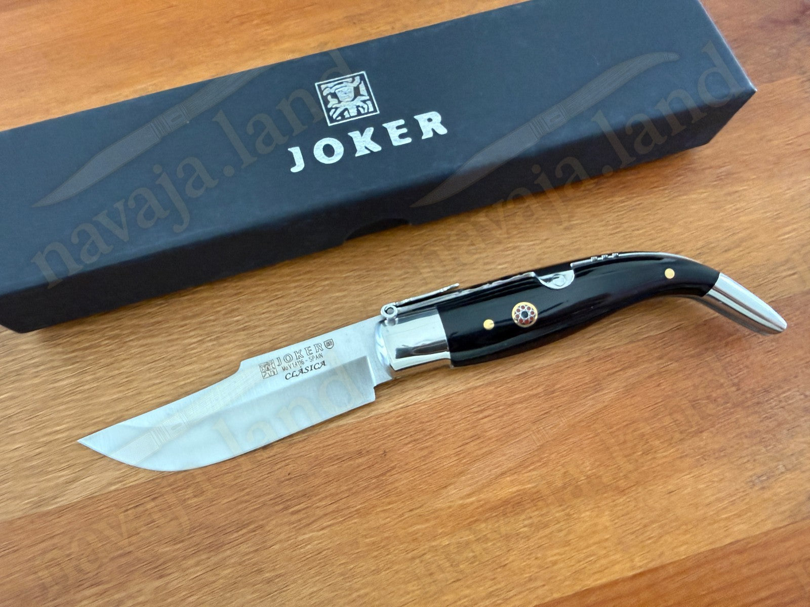 3.2” Joker Clásica Folding Knife Buffalo Horn Handle MOVA 1.4116 Stainless Steel