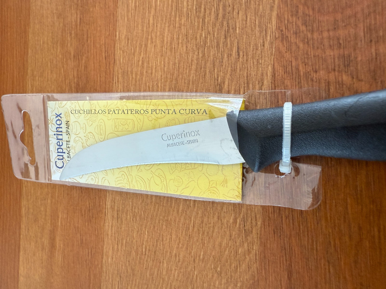 Cuperinox Potato Knife with 3.3 in Curved Blade Stainless Steel – Made in Spain