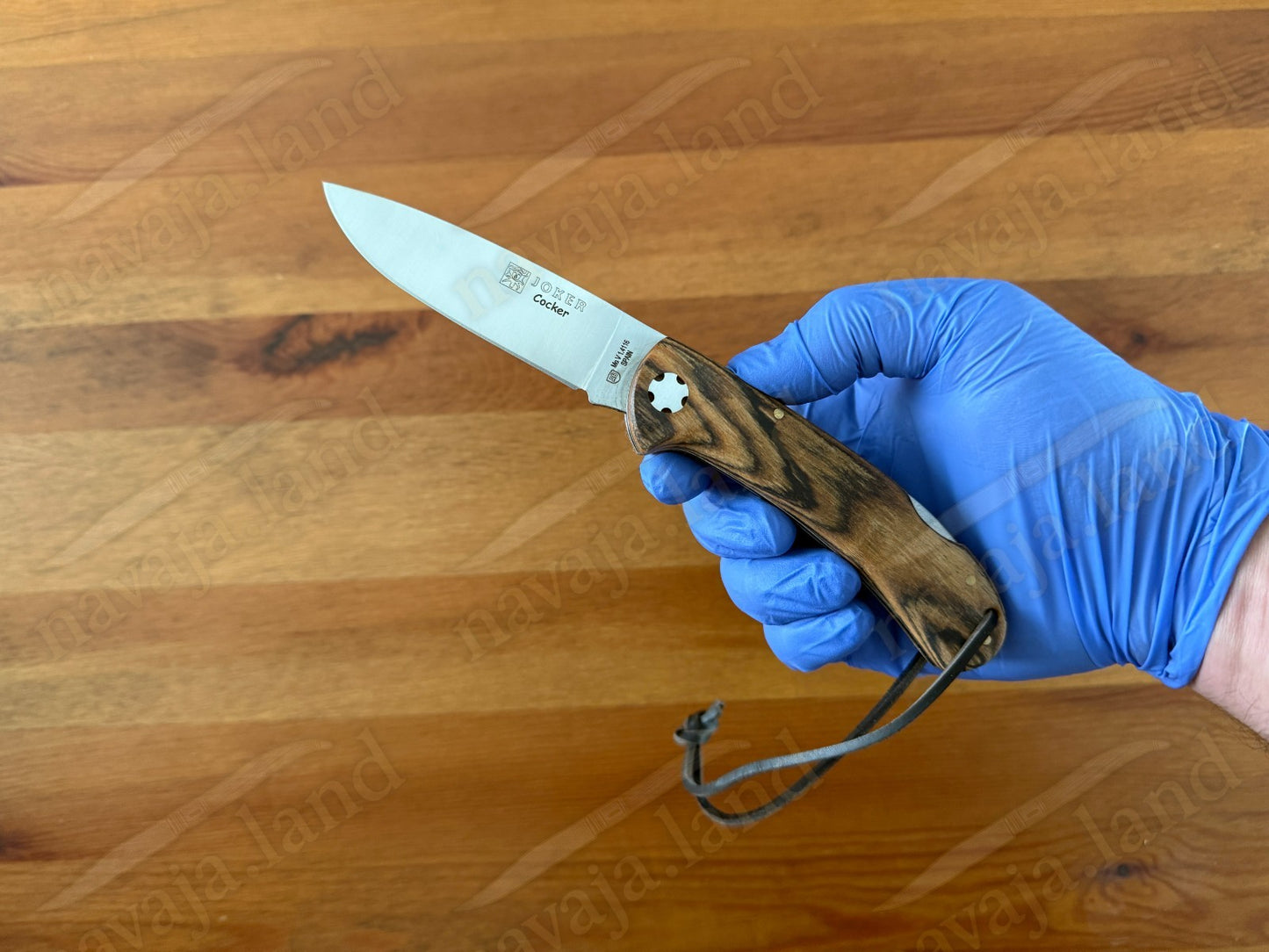 Joker Cocker Hunting Folding Knife 3.5” MOVA Blade Bocote Wood Handle From Spain