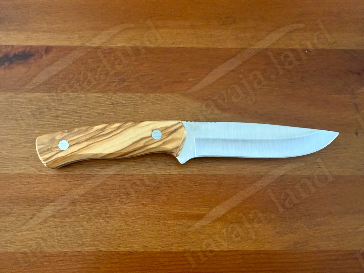 Joker Arrui 12 Outdoor Knife – 4.7” Blade | Olive Wood Handle | Leather Sheath
