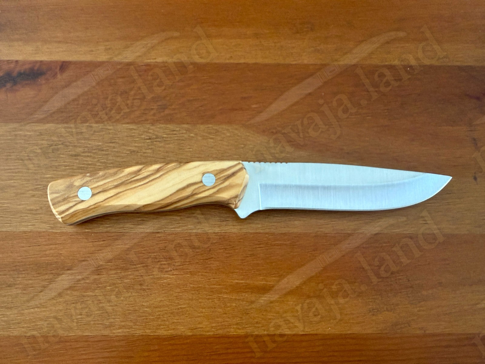 Joker Arrui 12 Outdoor Knife – 4.7” Blade | Olive Wood Handle | Leather Sheath