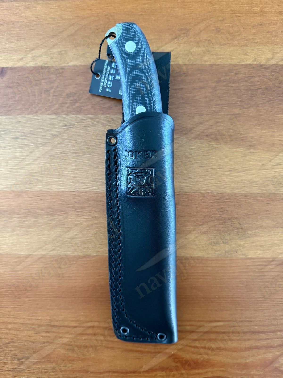 Joker Ursus Survival Knife Böhler N695 Black Micarta Full Tang + Leather Sheath