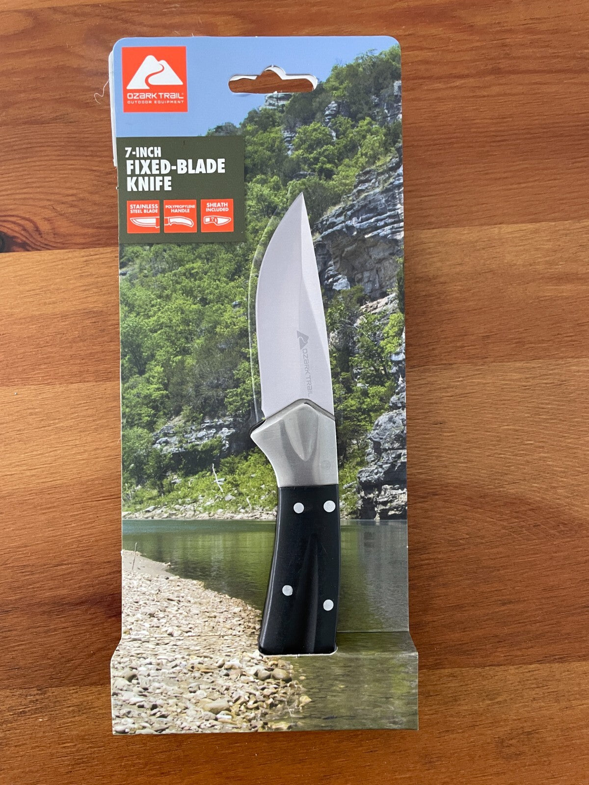Ozark Trail 7-inch Full Length Fixed-blade Knife With Sheath Included