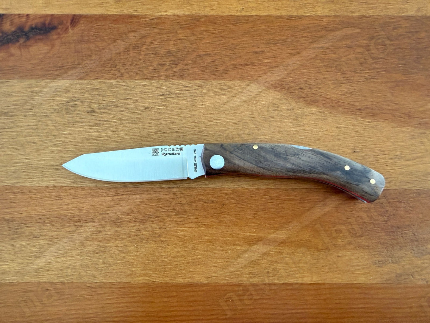 3.15” Joker Ranchera Lockback Folding Knife (Walnut Wood Handle) Handmade Spain
