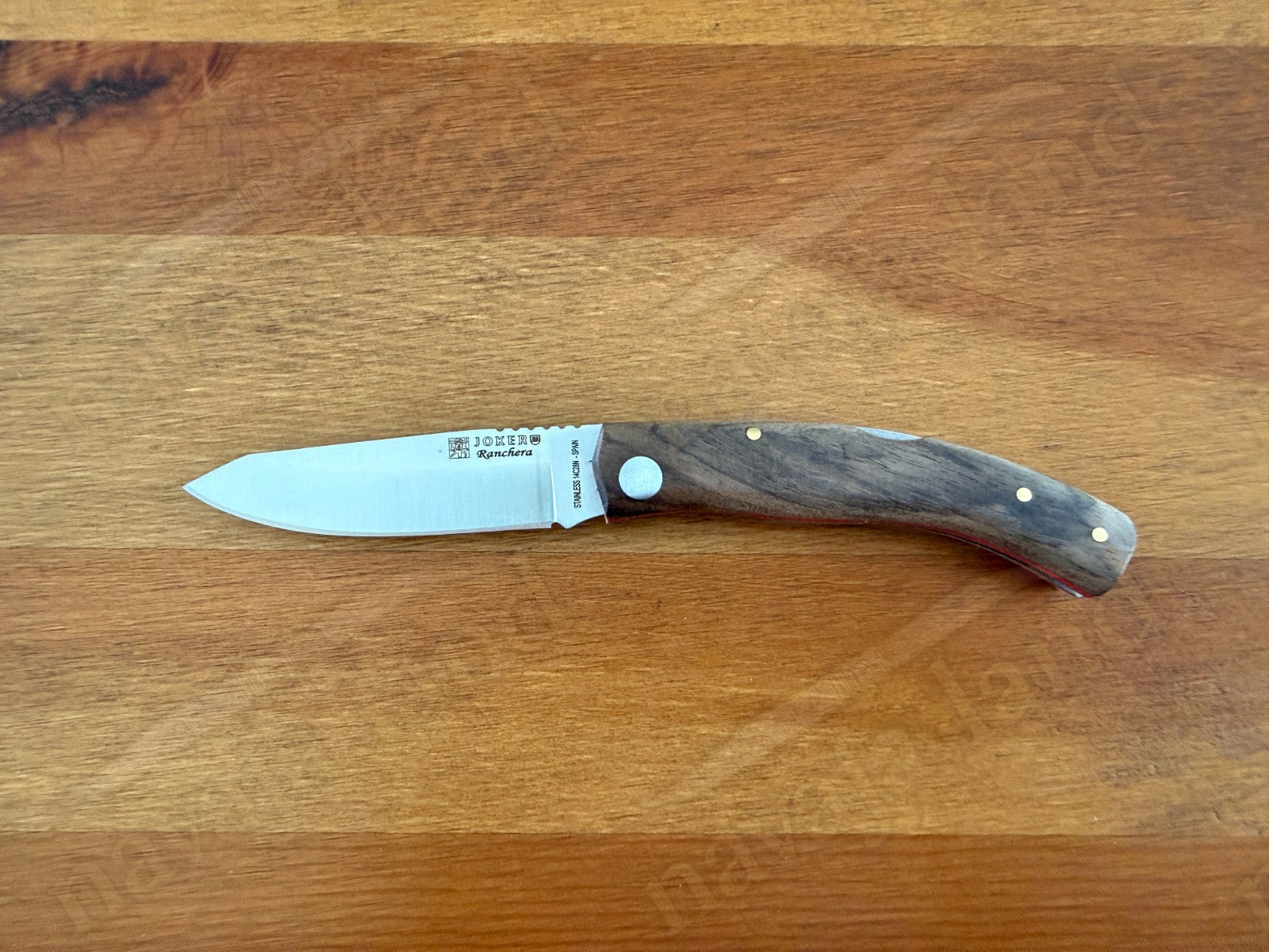 3.15” Joker Ranchera Lockback Folding Knife (Walnut Wood Handle) Handmade Spain