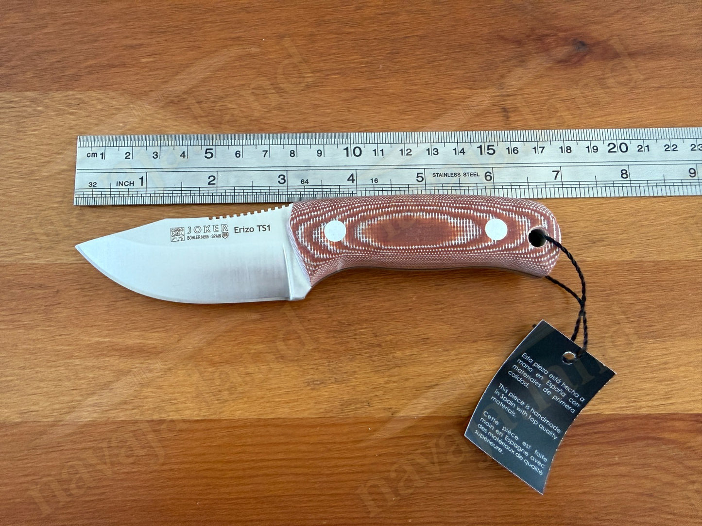Joker Erizo TS1 3" Bohler N695 Steel Blade Fixed Knife Micarta Kydex Sheath
