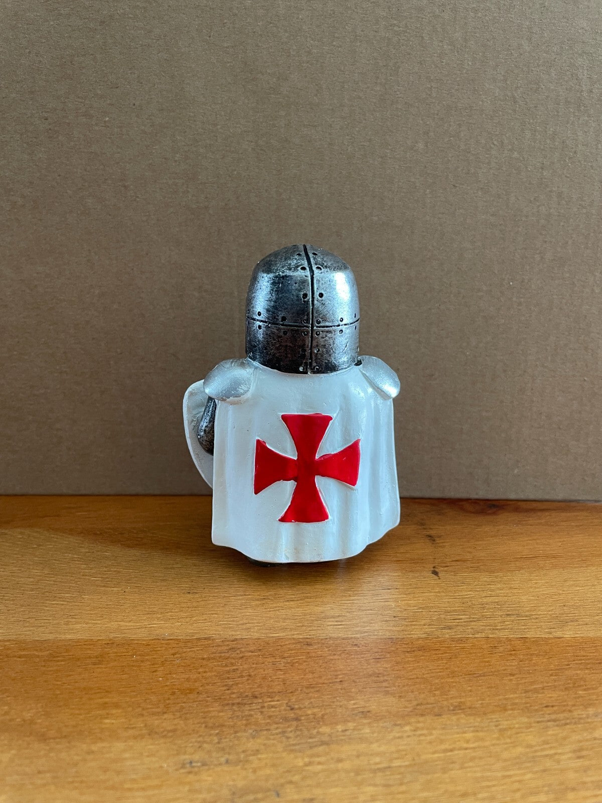 Decorative / Collectible Small Resin Figurine Templar Knight with Spear